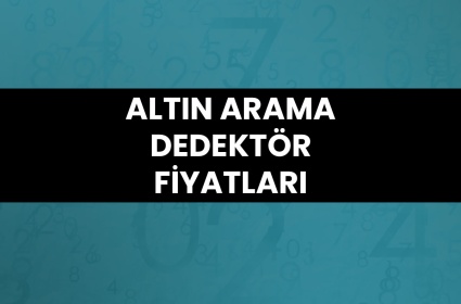 Altın Arama Dedektör Fiyatları