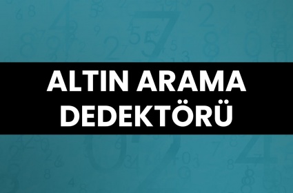 Altın Arama Dedektörü