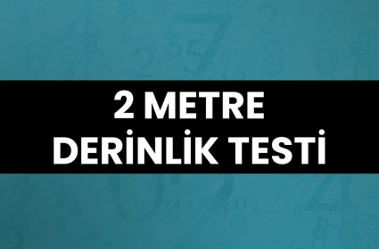 Dedektör 2 Metre Derinlik Testi