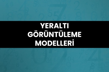 Yeraltı Görüntüleme Modelleri